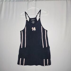 Vinyl Threads Dress L Racing Stripe Retro Y2K Whimsigoth Grunge Punk‎ Acid Wash